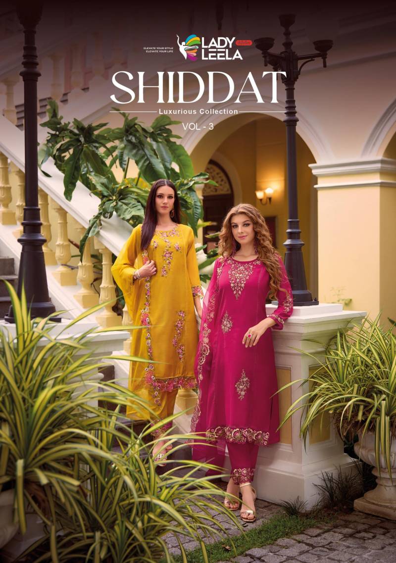 Lady Leela Shiddat Vol 3 Designer Kurti Pant With Dupatta