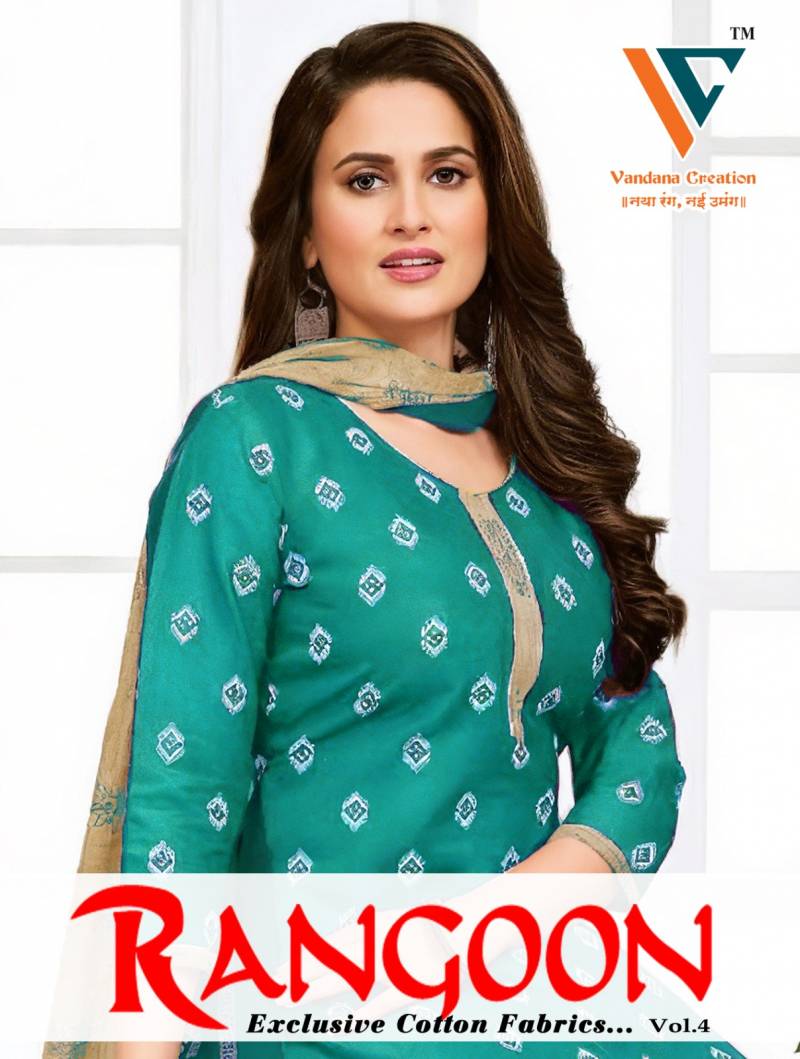 Vandana C Rangoon Vol 4 Pure Cotton Dress Material Collection