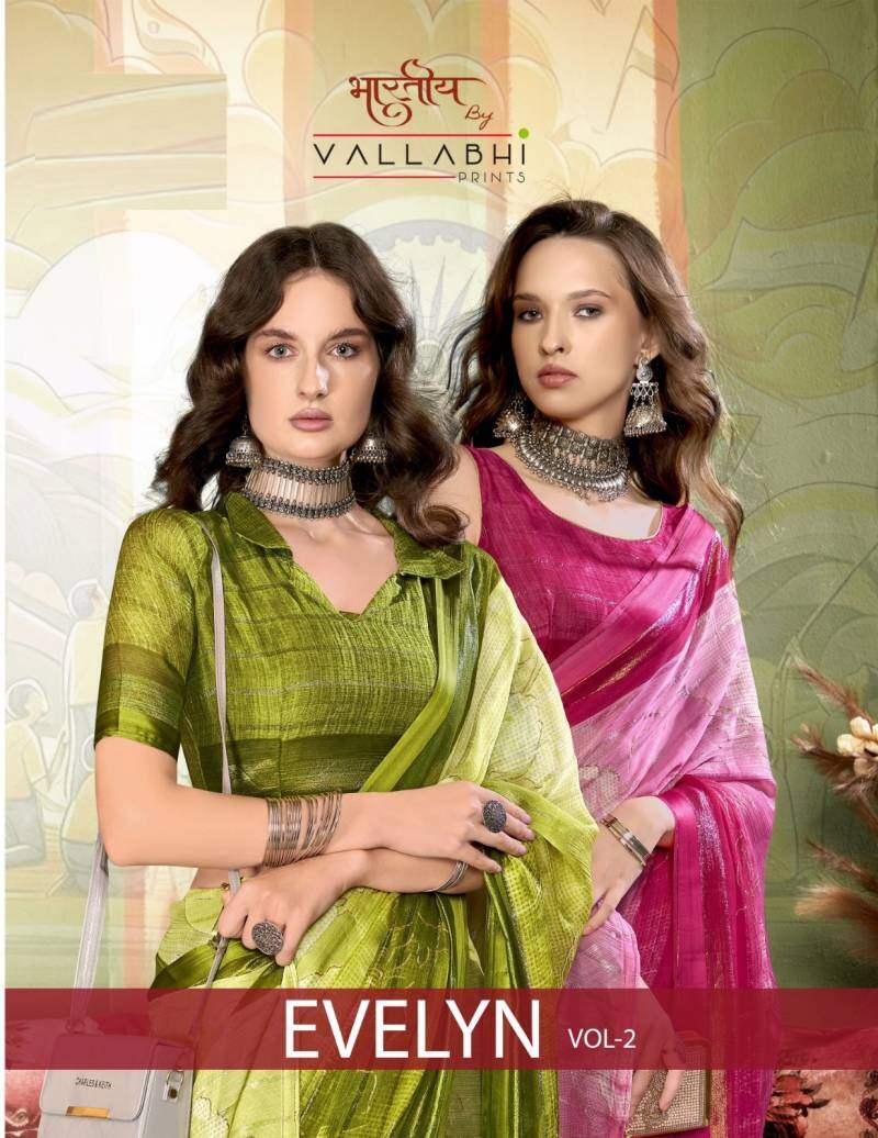 Vallabhi Evelyn Vol 2 Chiffon Saree Collection