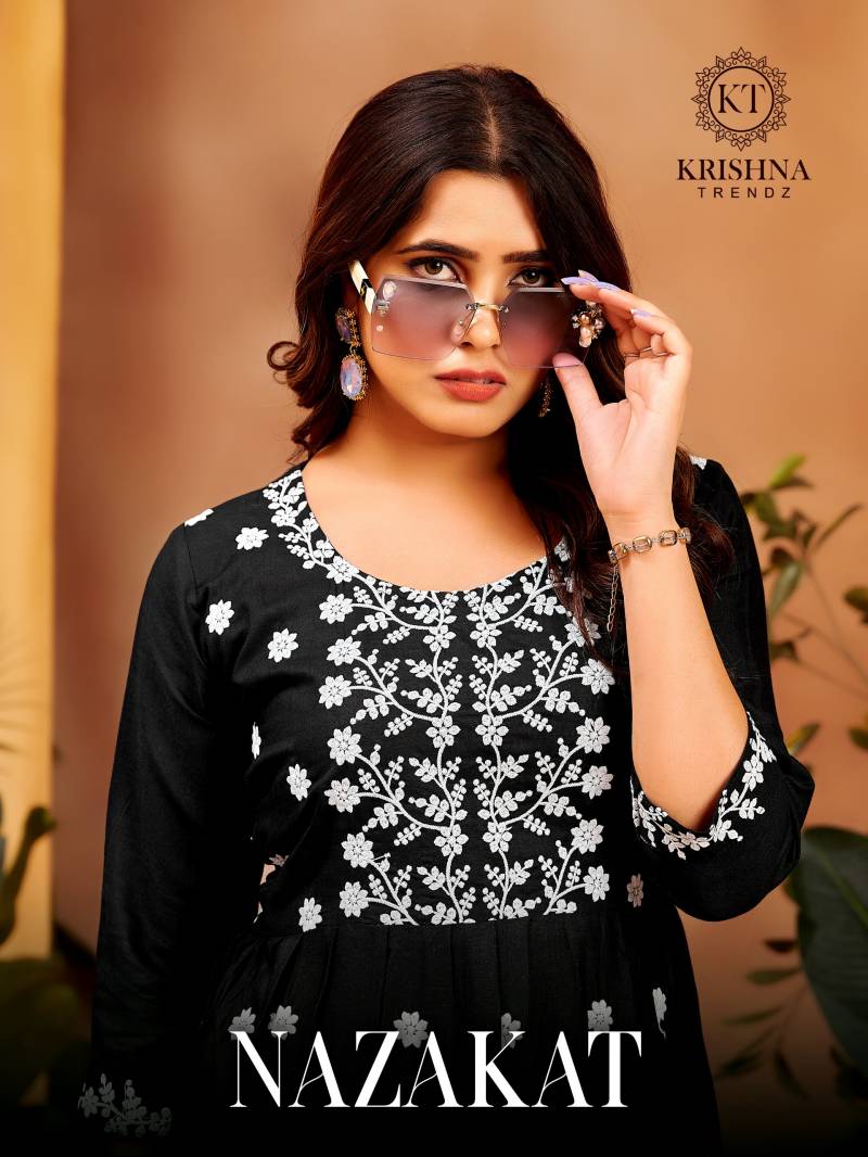 Krishna Nazakat Vol 1 Fancy Embroidery Top Collection