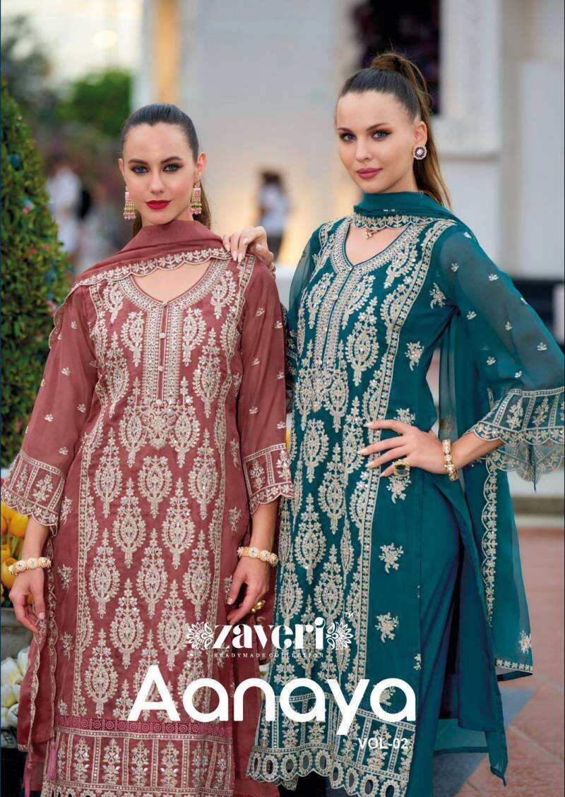 Zaveri Aanaya Vol 2 Designer Readymade Suits Collection