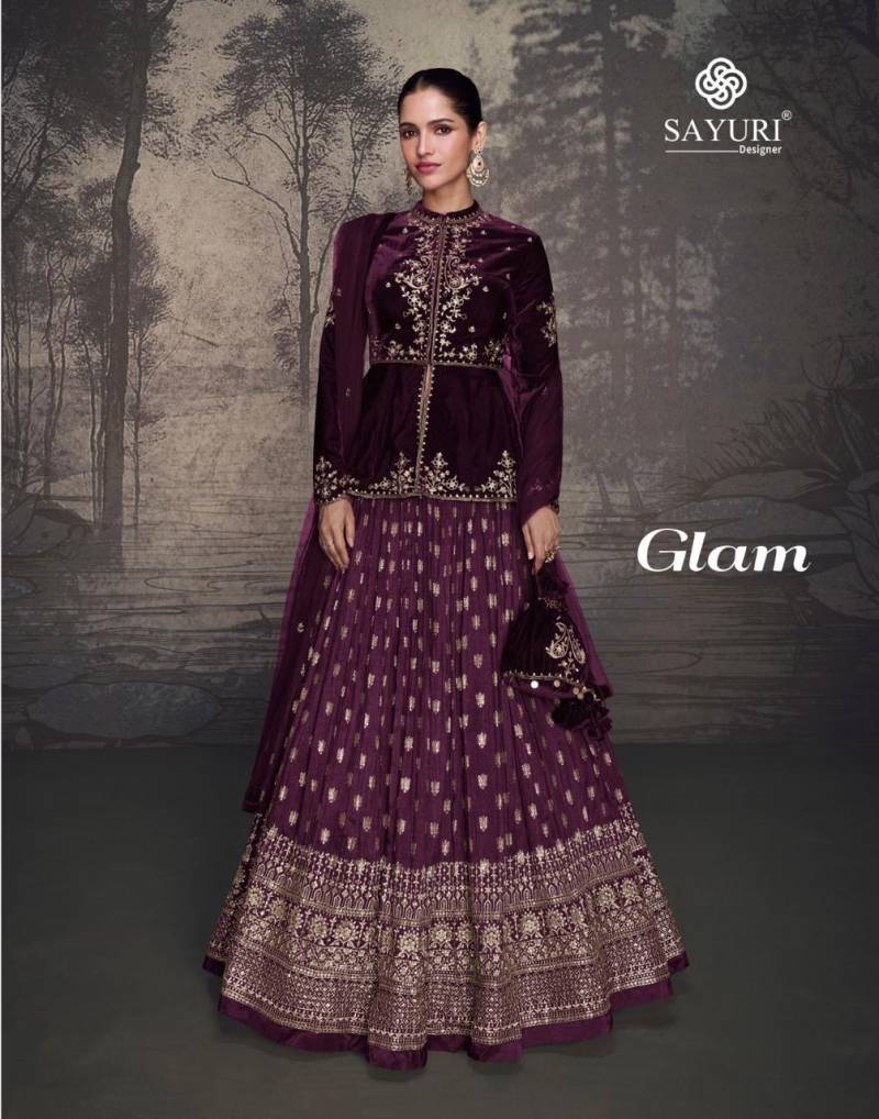 Sayuri Glam Designer Velvet Lehenga Choli Collection