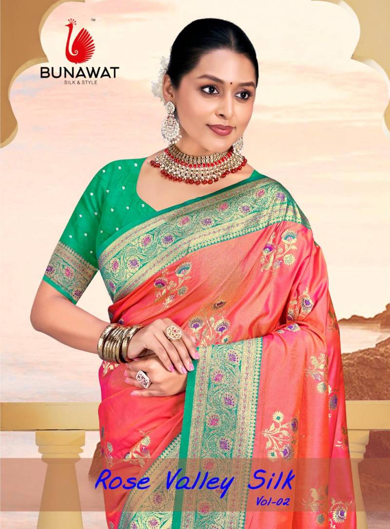 Bunawat Rose Valley Silk 02 Festival Silk Saree Collection