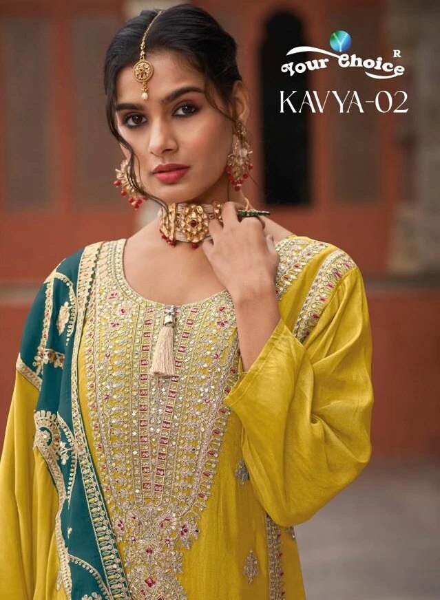 Your Choice Kavya 2 Chinon Designer Salwar Suits Collection