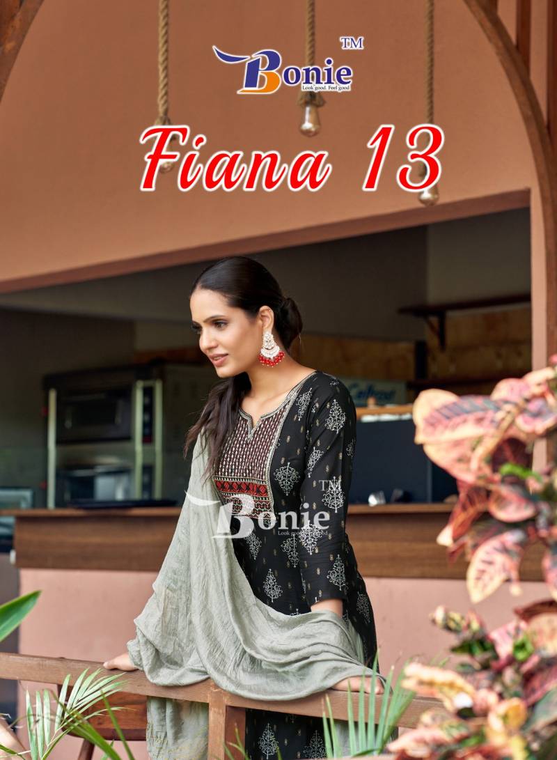 Bonie Fiana 13 Fancy Designer Kurti Botton With Dupatta