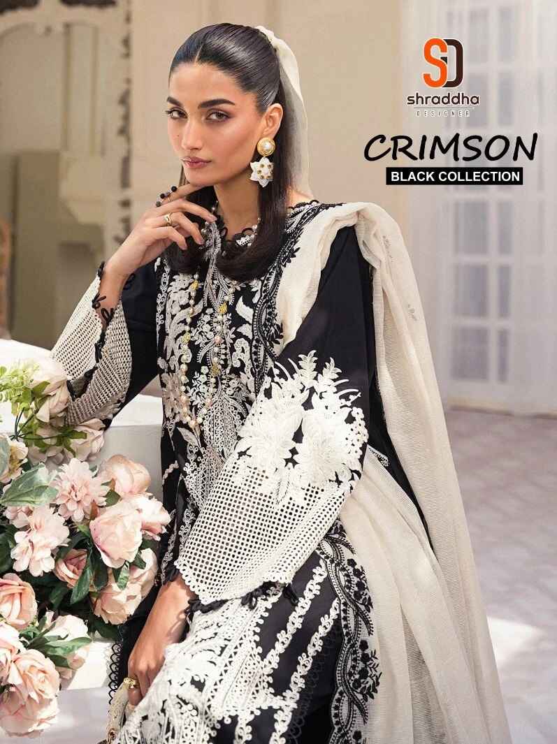 Shraddha Crimson Collection Black Designer Pakistani Suit