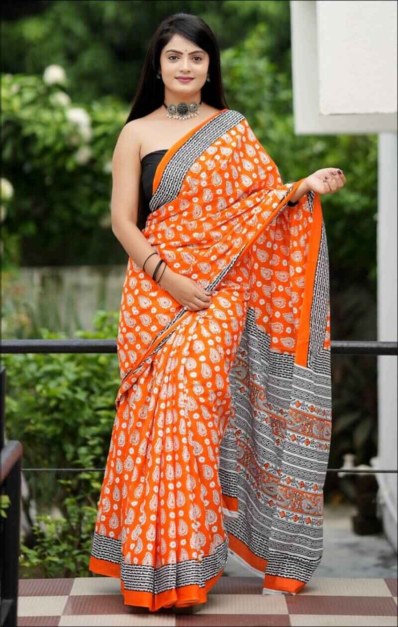 Df Miss Juli L Printed Cotton Saree Collection