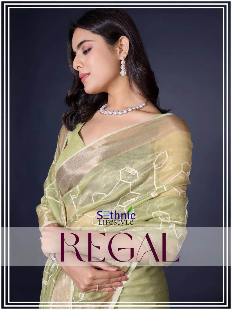 Sethnic Regal Gold Spun Designer Saree Collection