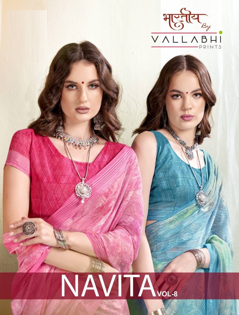 Vallabhi Navita Vol 8 Georgette Saree Collection