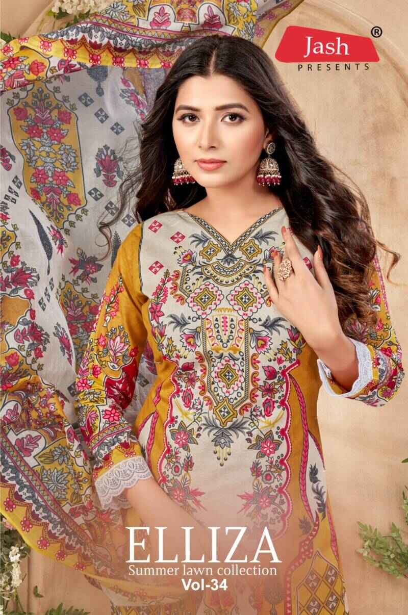 Jash Elliza Vol 34 Cotton Printed Dress Material Collection