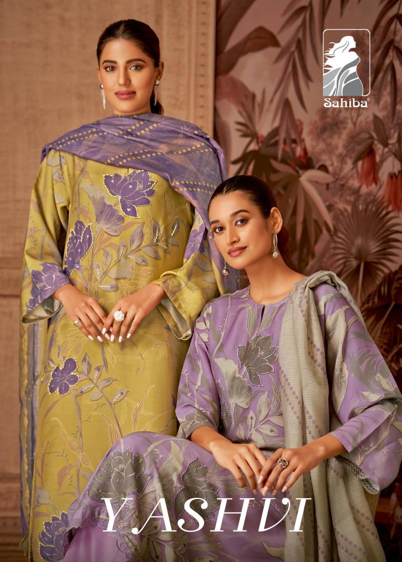 Sahiba Yashvi Digital Printed Dress Material Collection