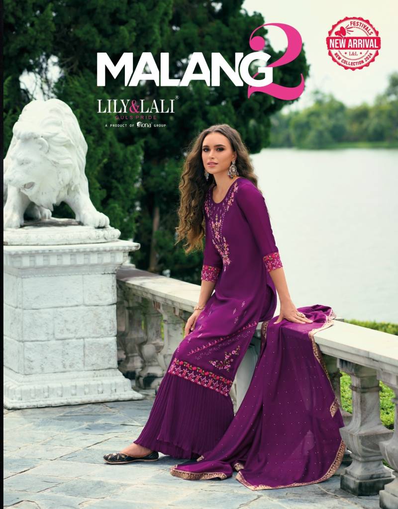 Lily And Lali Malang 2 Designer Kurti Bottom With Dupatta