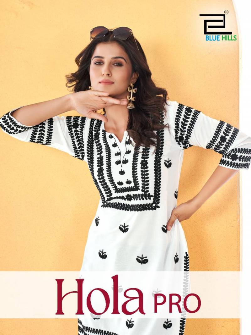 Blue Hills Hola Pro Rayon Fancy Short Kurti Collection