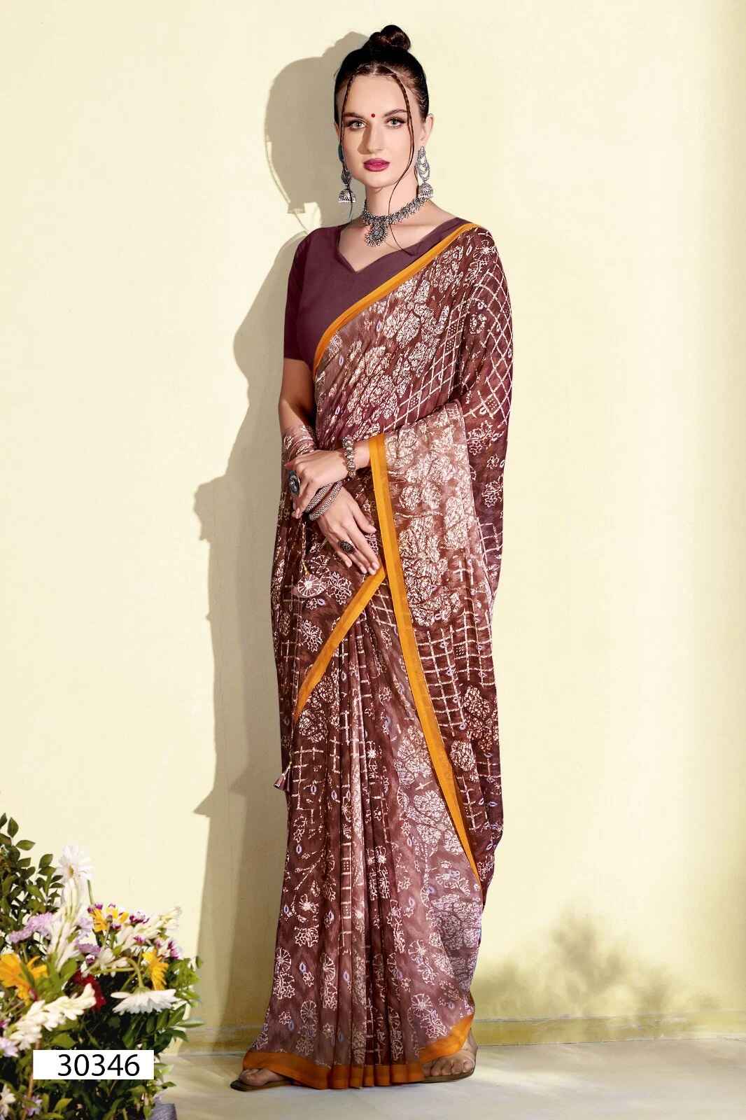 Vallabhi Viransha Georgette Saree Collection