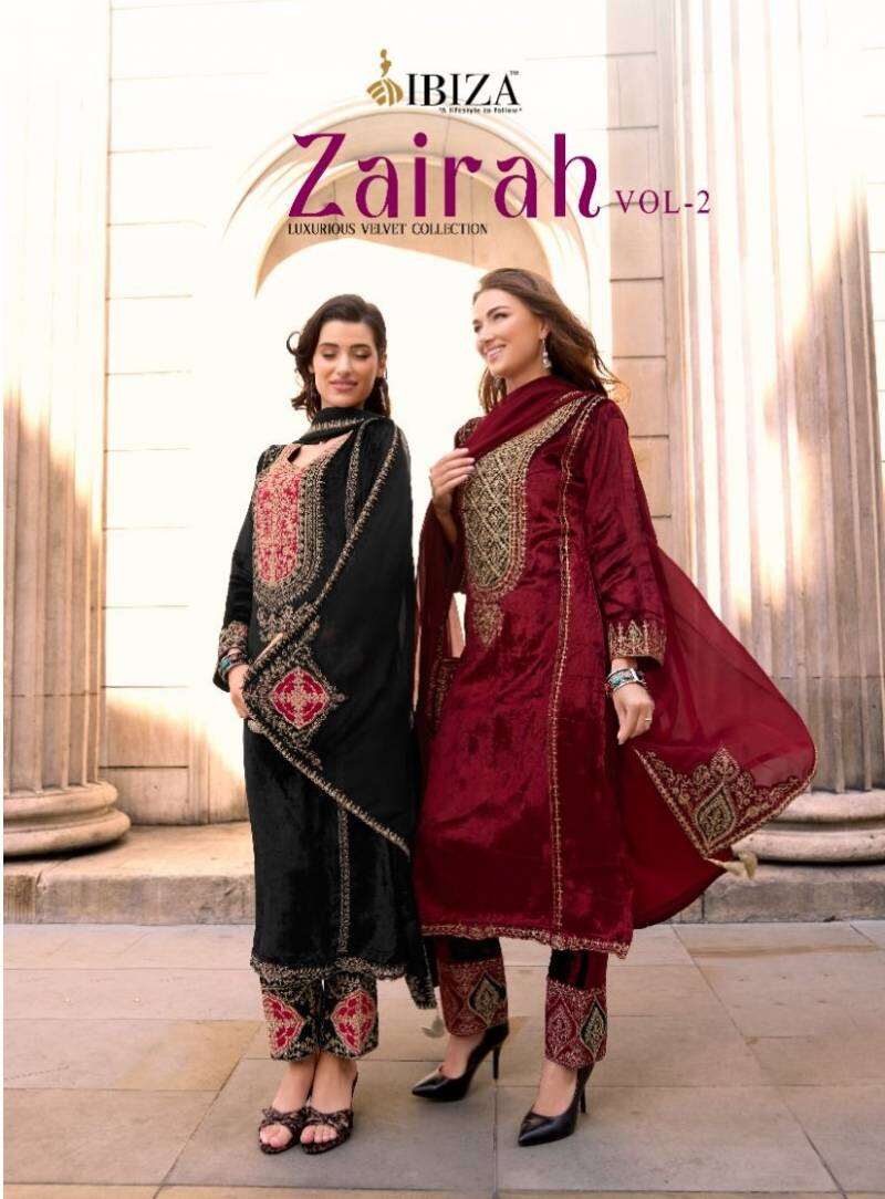 Ibiza Zairah Vol 2 Velvet Designer Salwar Kameez