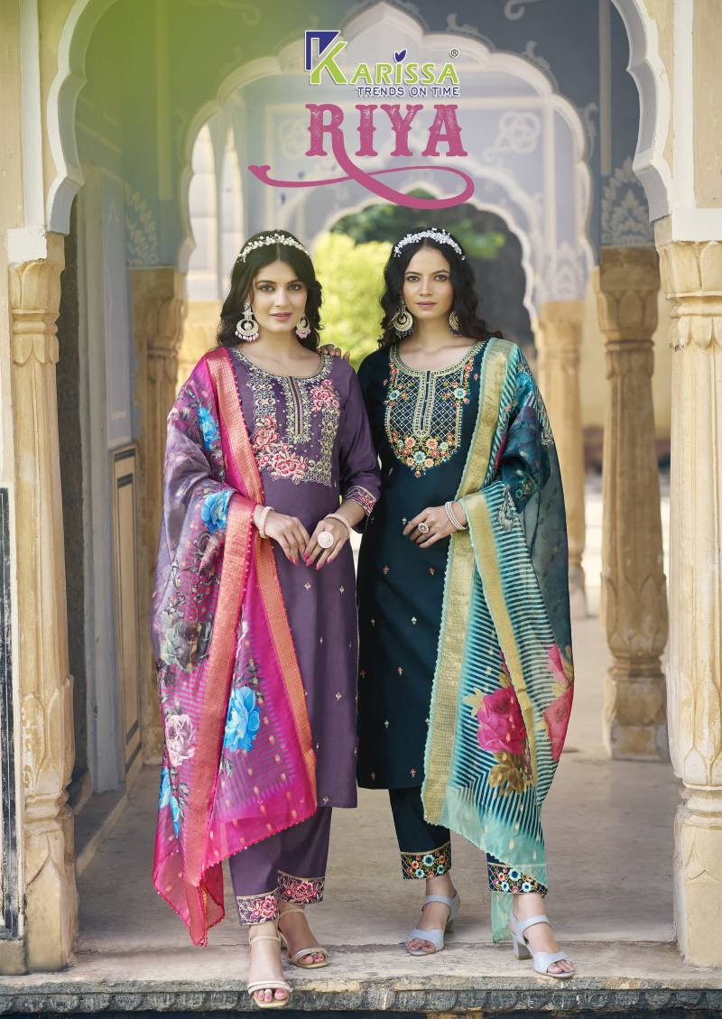 Karissa Riya Designer Kurti Bottom With Dupatta Collection