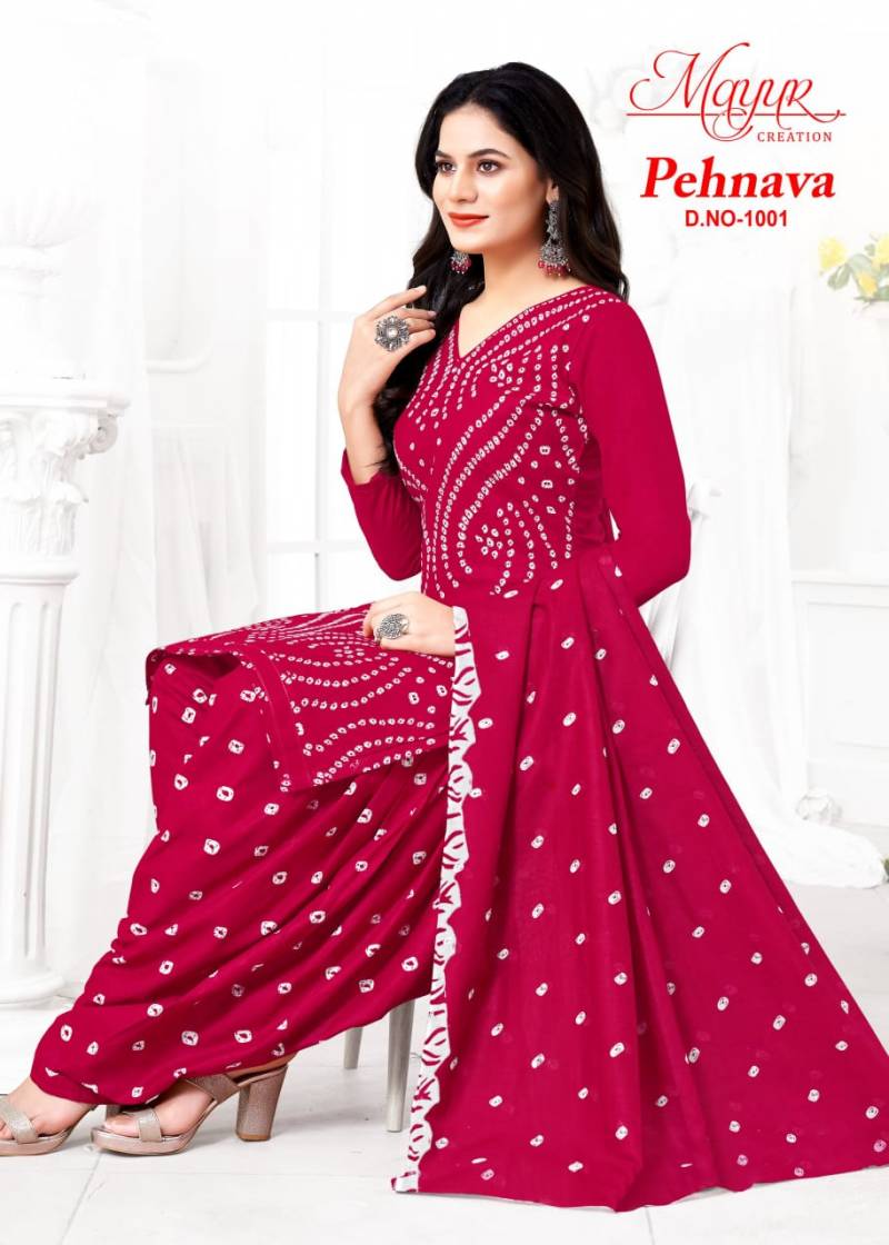 Mayur Pehnava Vol 1 Soft Cotton Patiyala Dress Material