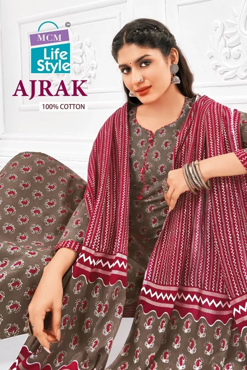 Mcm Ajrak Vol 1 Printed Readymade Dress Collection