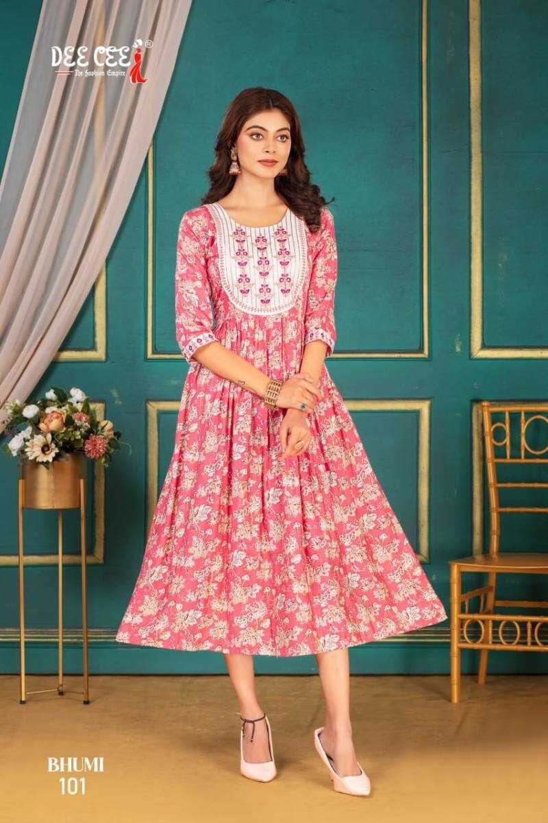 Deecee Bhumi Printed Long Kurti Collection