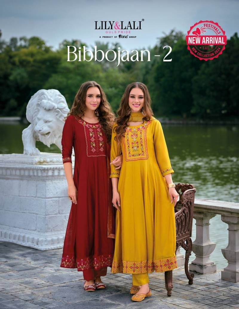 Lily And Lali Bibbojaan Vol 2 Kurti Bottom With Dupatta