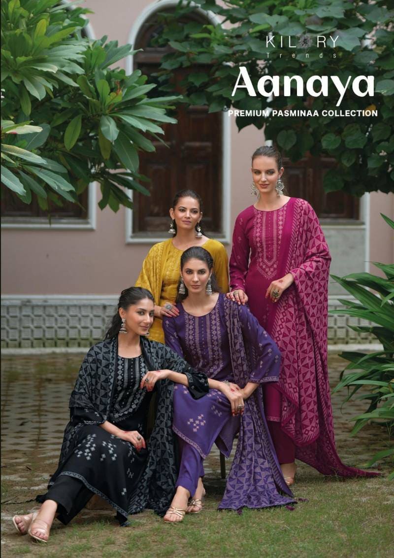 Kilory Aanaya Pashmina Designer Salwar Suits Collection