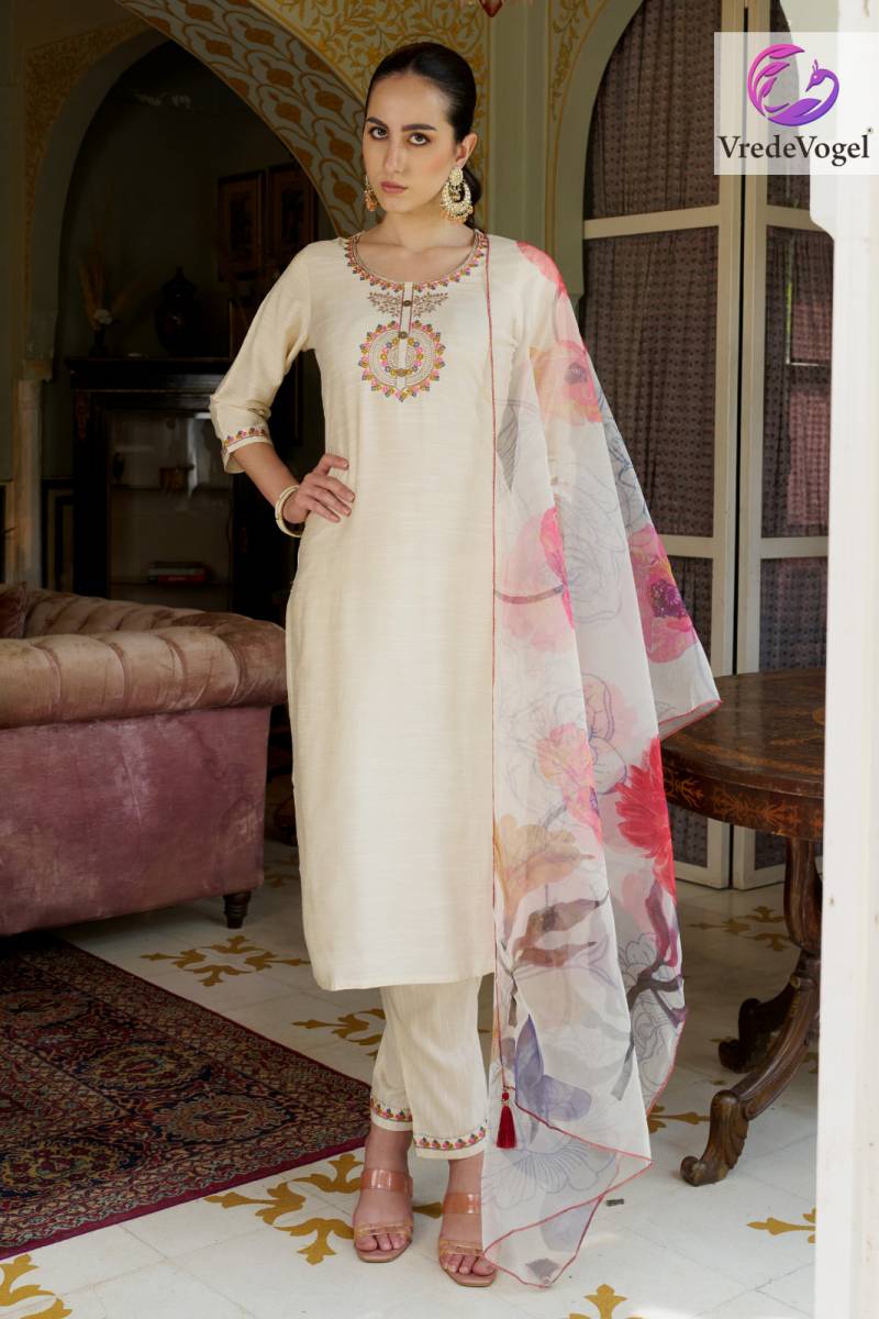 VredeVogel Sanskruti Kurti Bottom With Dupatta