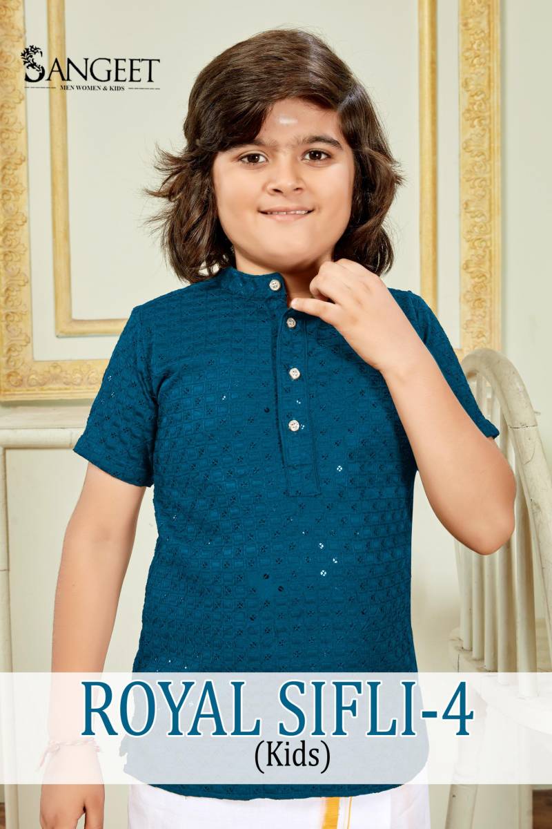 Royal Sifli Vol 4 Kids Short Kurta Collection