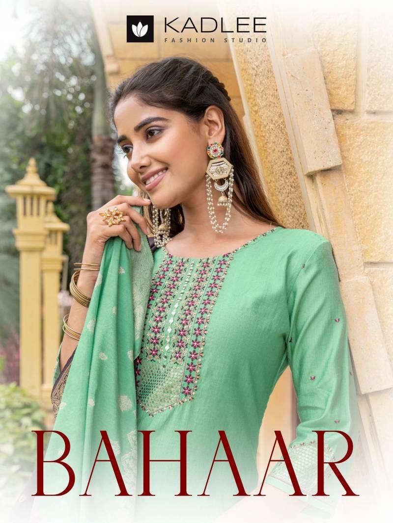 Kadlee Bahaar Designer Kurti Bottom With Dupatta Collection