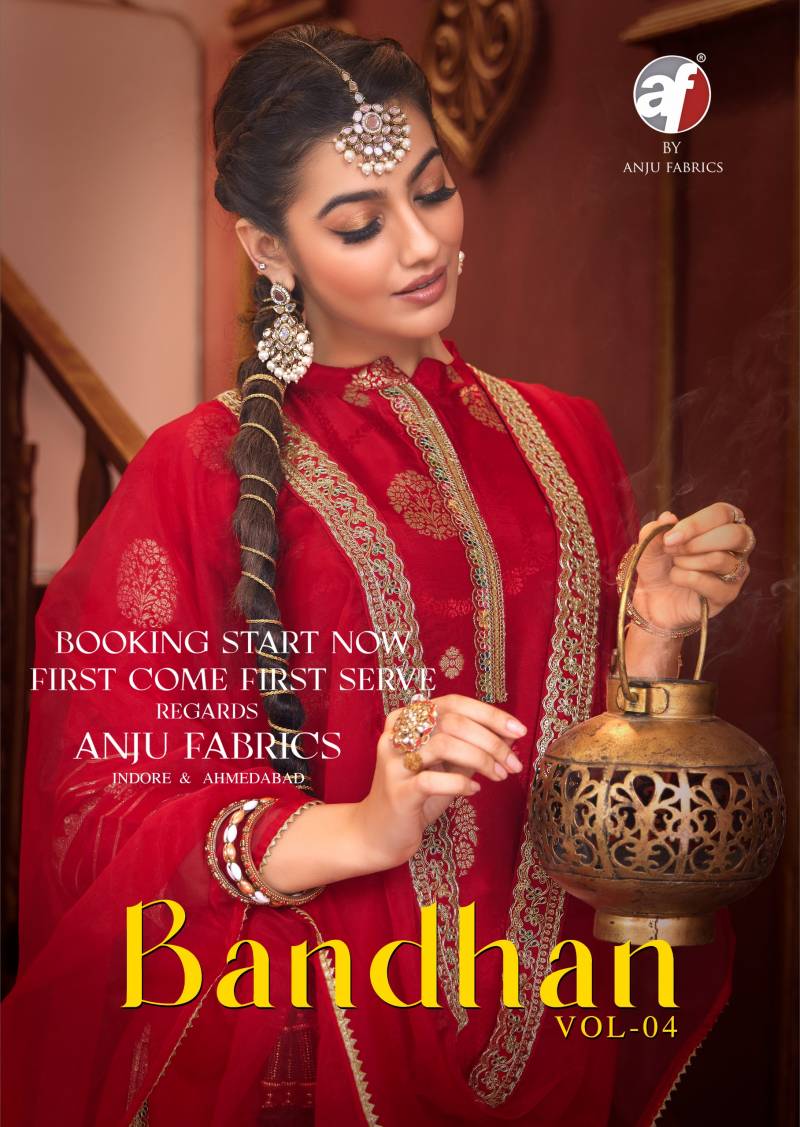 Af Bandhan Vol 4 Silk Kurti Pant With Dupatta Collection