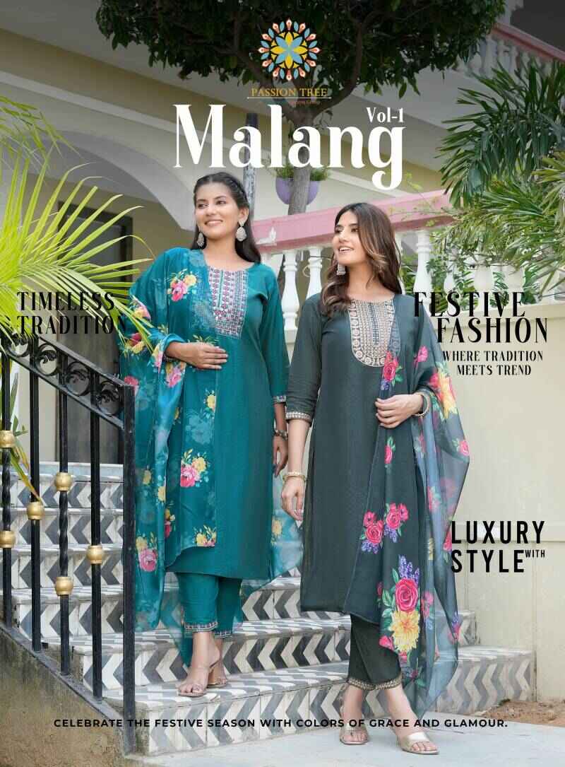 Passion Tree Malang Vol 1 Readymade Kurti Pant With Dupatta