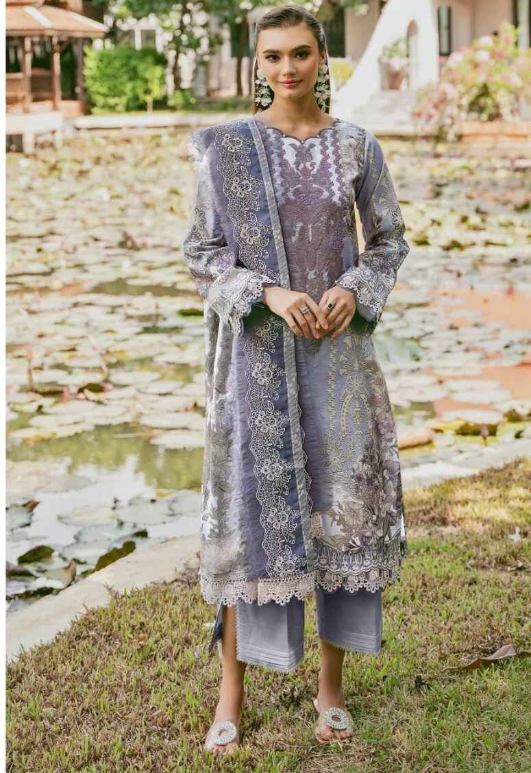 Taj 549 And 552 Pakistani Salwar Suits Cotton Dupatta