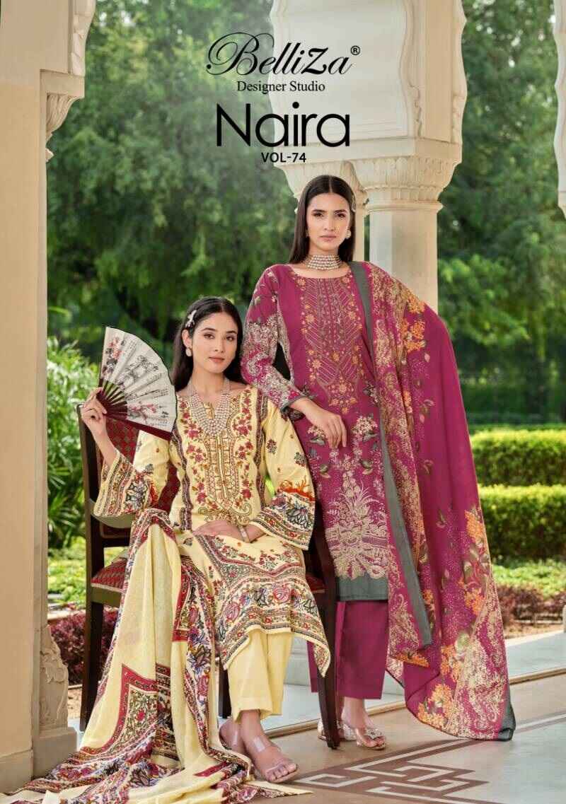 Belliza Naira Vol 74 Printed Dress Material Collection