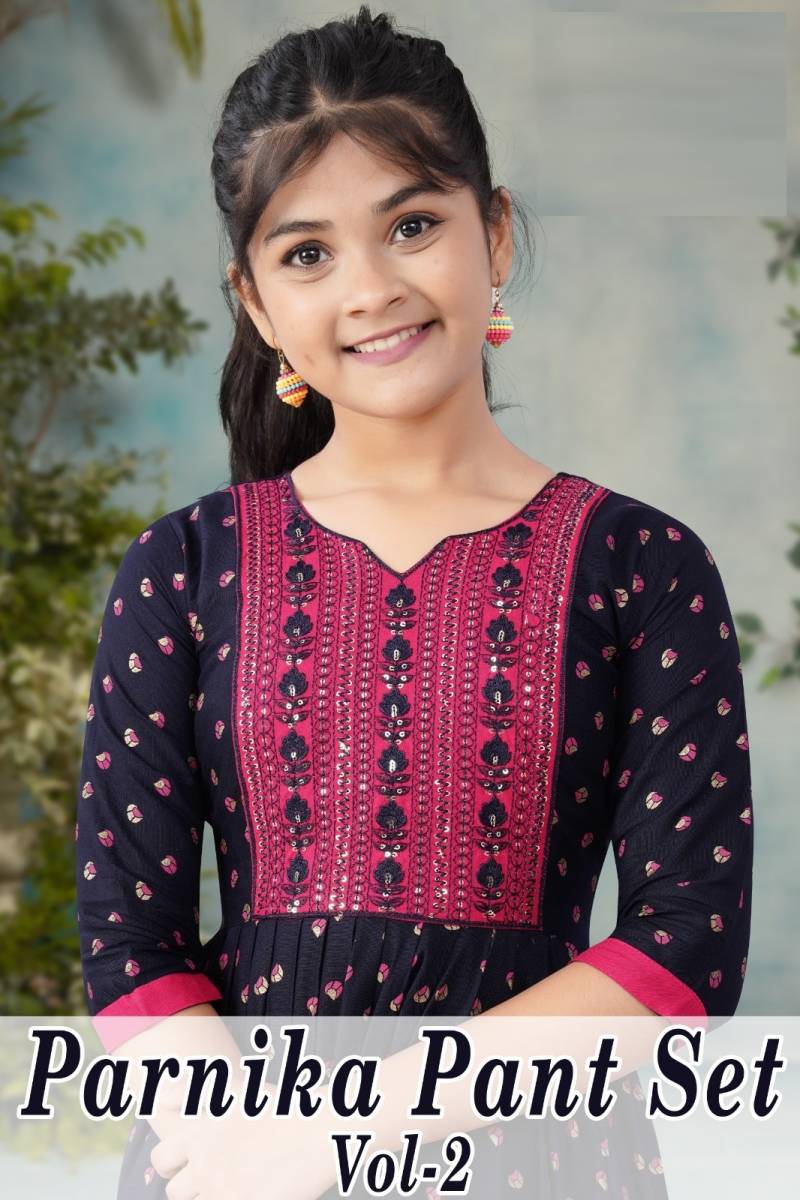 Parnika Pant Set Vol 2 Kids Kurti Bottom With Dupatta