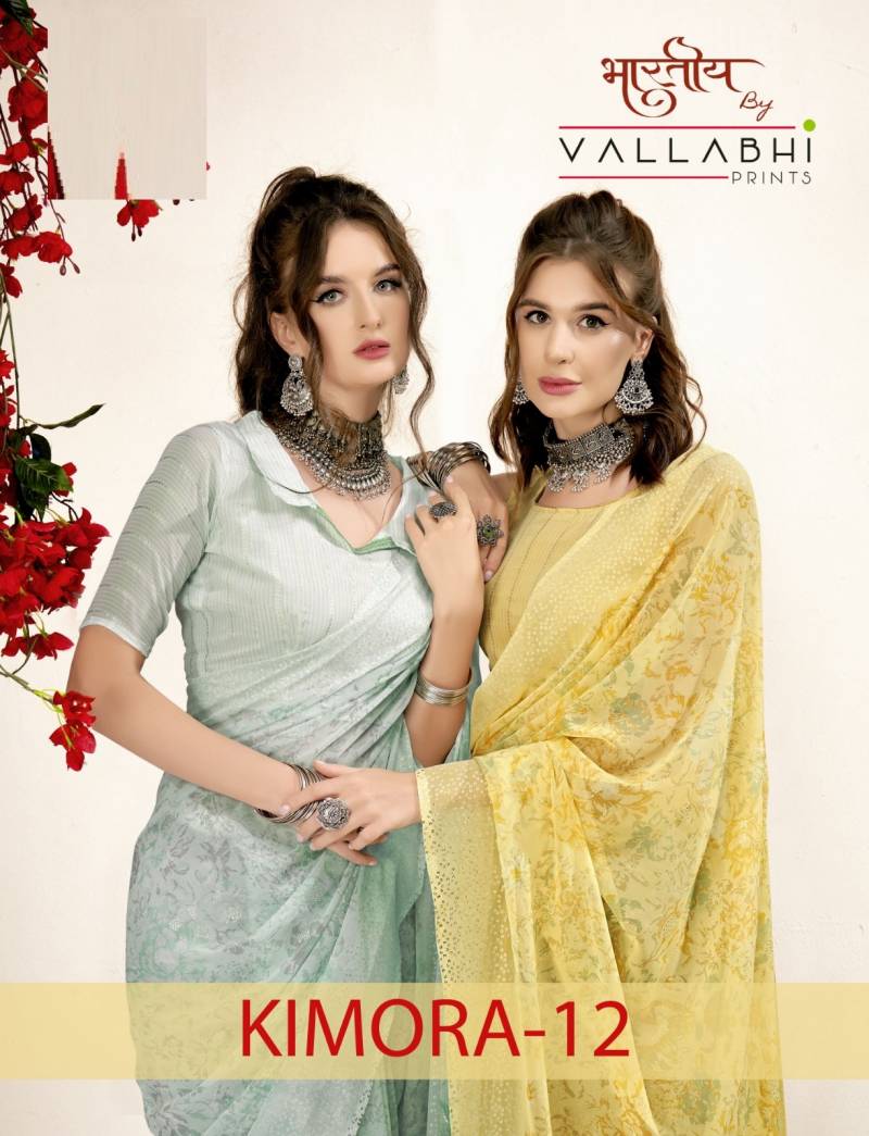 Vallabhi Kimora Vol 12 Georgette Saree Collection