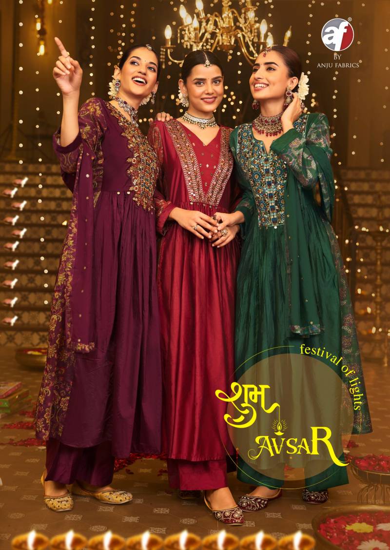 Af Shubh Avsar Designer Kurti Bottom With Dupatta Collection