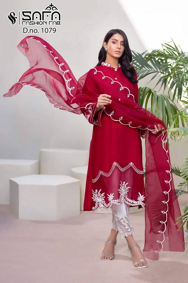 Safa Fashion Fab 1079 Pakistani Ready Made Suit Collection