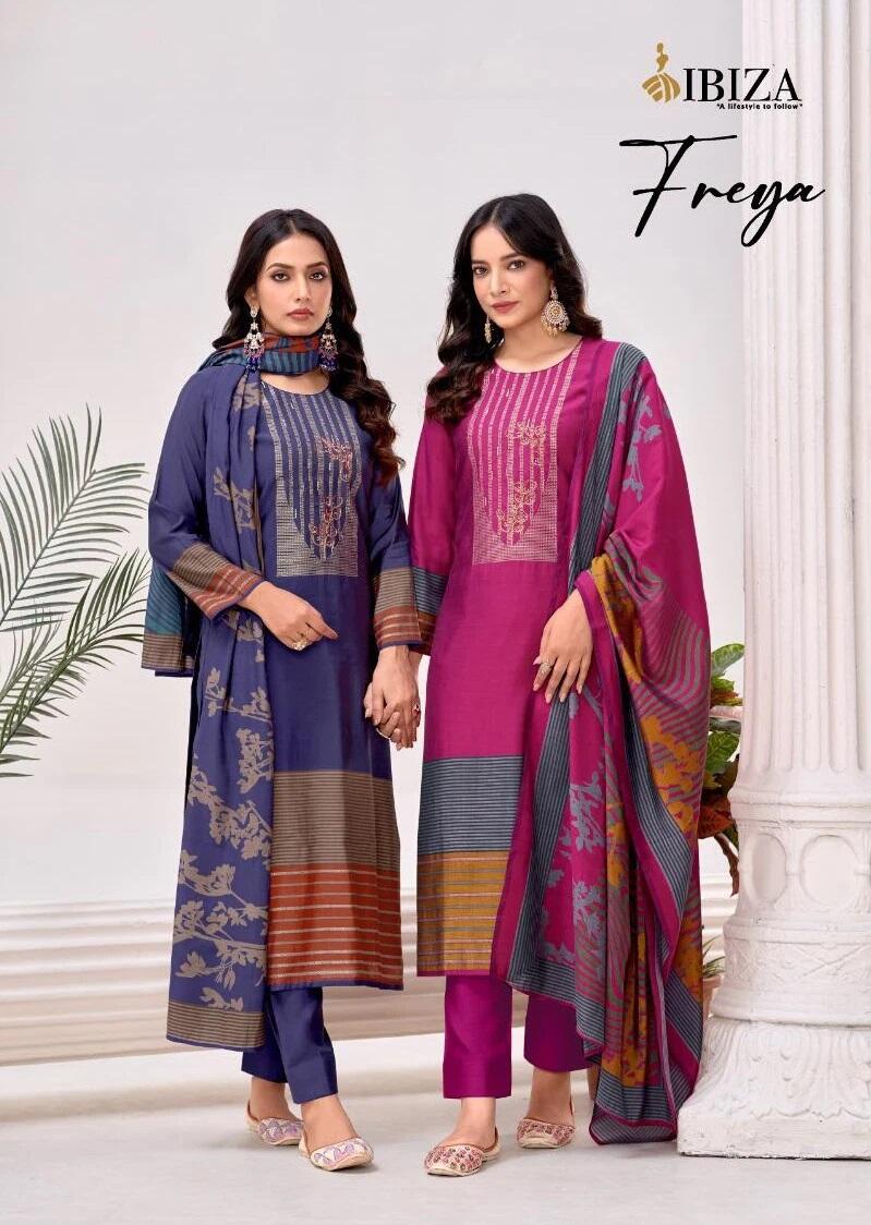 Ibiza Freya Printed Designer Salwar Kameez Collection