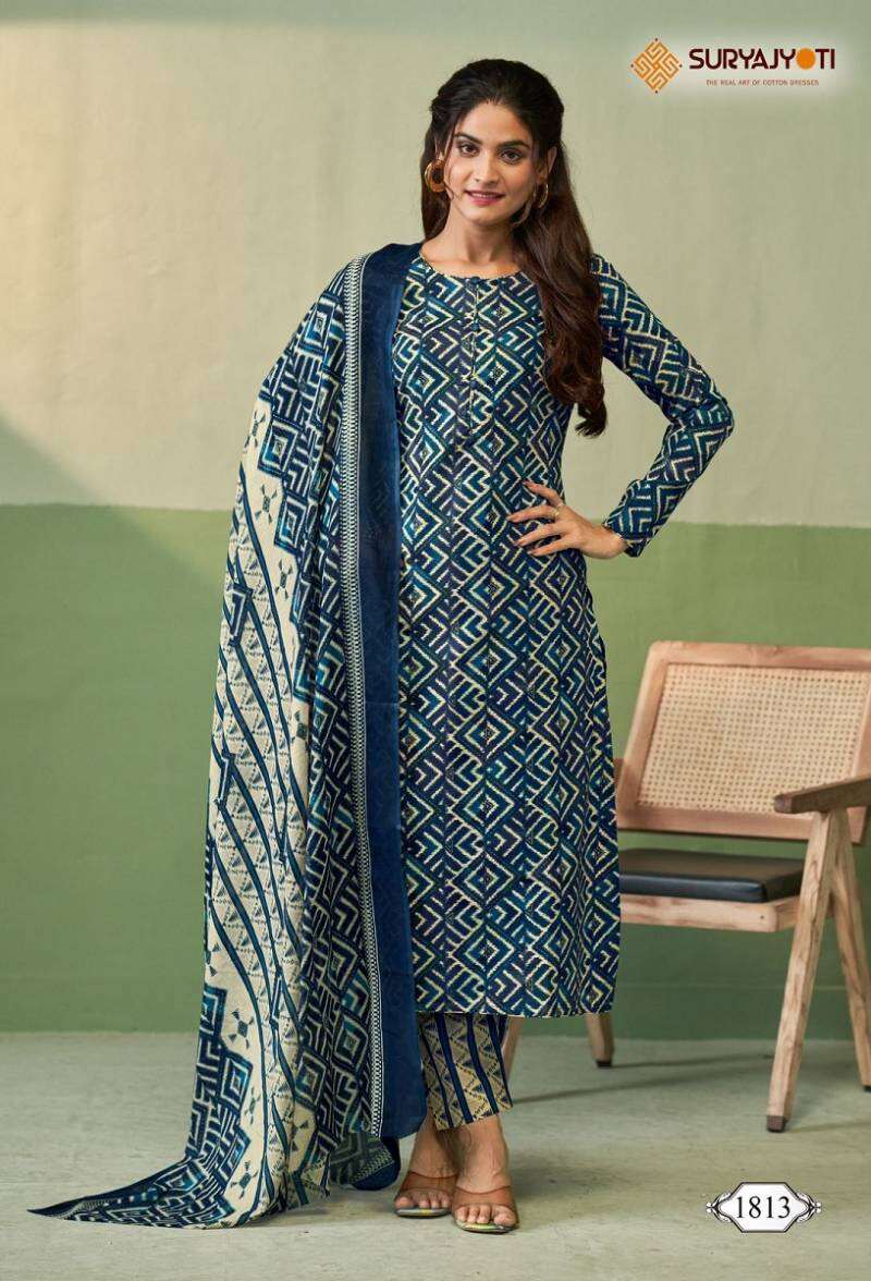 Suryajyoti Zion Cotton Vol 18 Printed Ready Made Dress