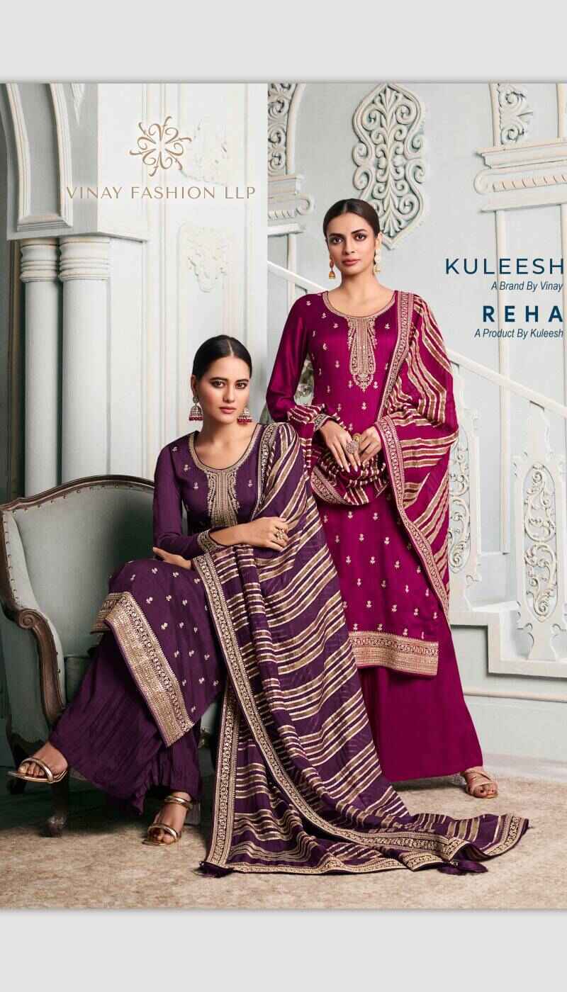 Vinay Kuleesh Reha Silk Designer Suits Collection