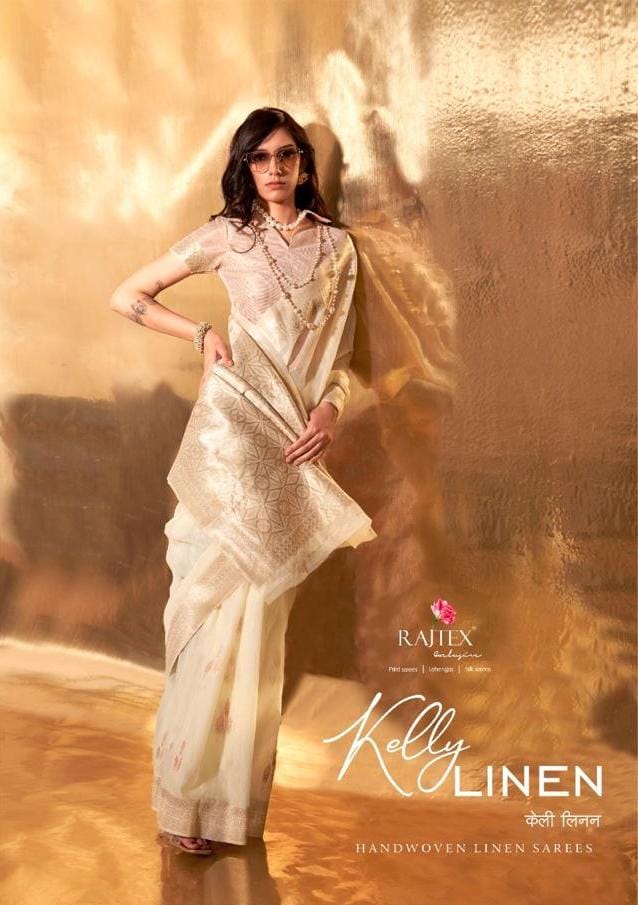 Rajtex Kelly Linen Handwoven Sarees Collection