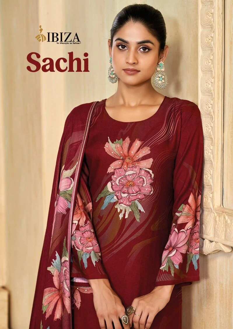 Ibiza Sachi Pashmina Printed Salwar Suits Collection