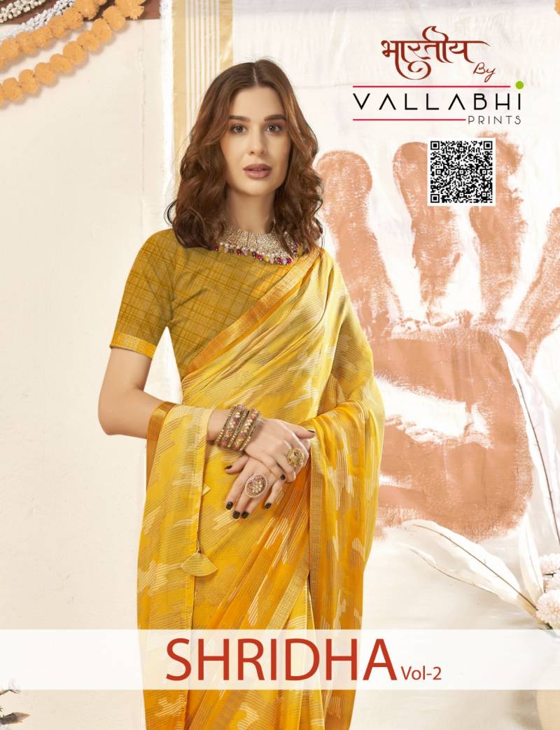 Vallabhi Shridha Vol 2 Georgette Saree Collection