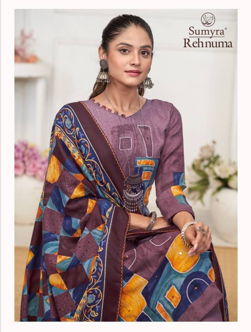 Radhika Rehnuma Designer Pashmina Dress Material