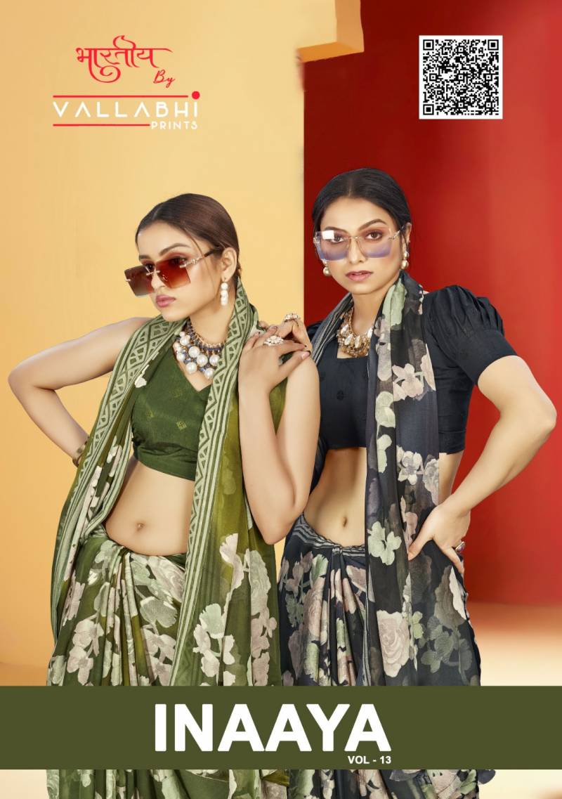 Vallabhi Inaaya Vol 13 Printed Saree Collection