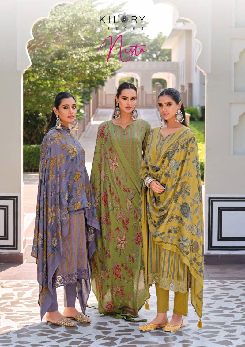 Kilory Nesta Exclusive Pashmina Salwar Suits Collection