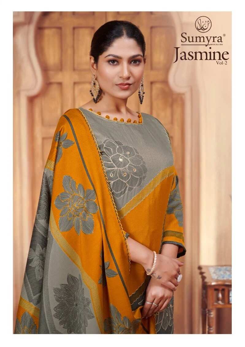 Radhika Sumyra Jasmine Vol 2 Pashmina Dress Material Wholesale