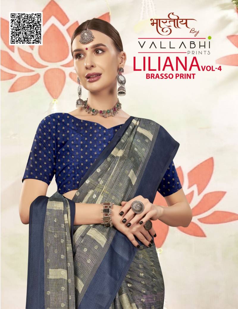 Vallabhi Liliana Vol 4 Brasso Saree Collection