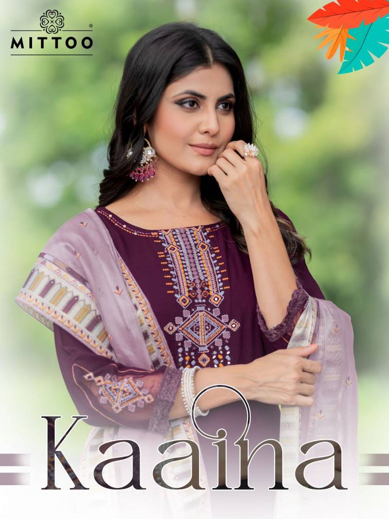 Mittoo Kaaina Designer Kurti Bottom With Dupatta Collection