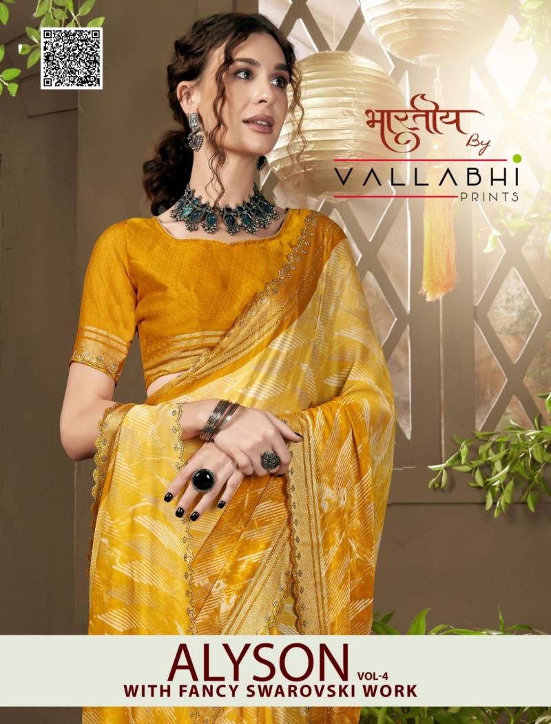 Vallabhi Alyson Vol 4 Printed Saree Collection