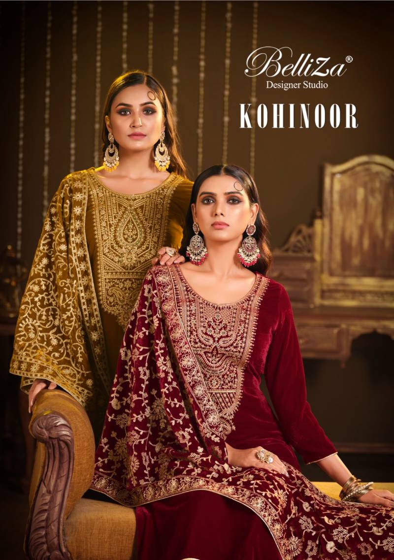 Belliza Kohinoor 815 Embroidery Salwar Kameez Collection